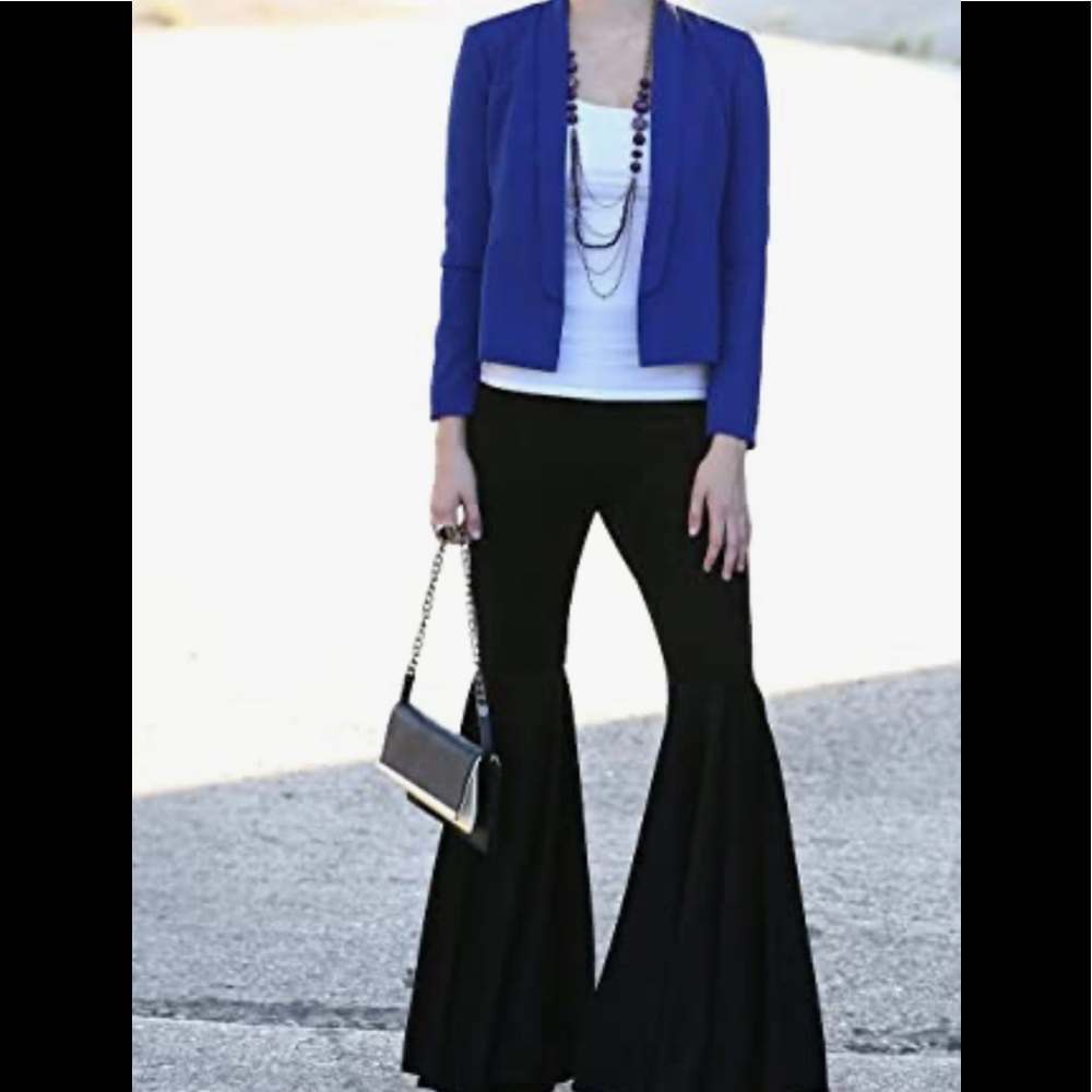 7 Encounter Faux Suede Bell Bottom Pants